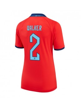 Billige England Kyle Walker #2 Bortedrakt Dame VM 2022 Kortermet